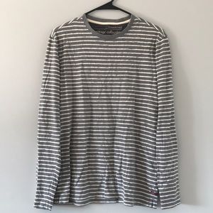 Long Sleeve Gray Stripped Shirt